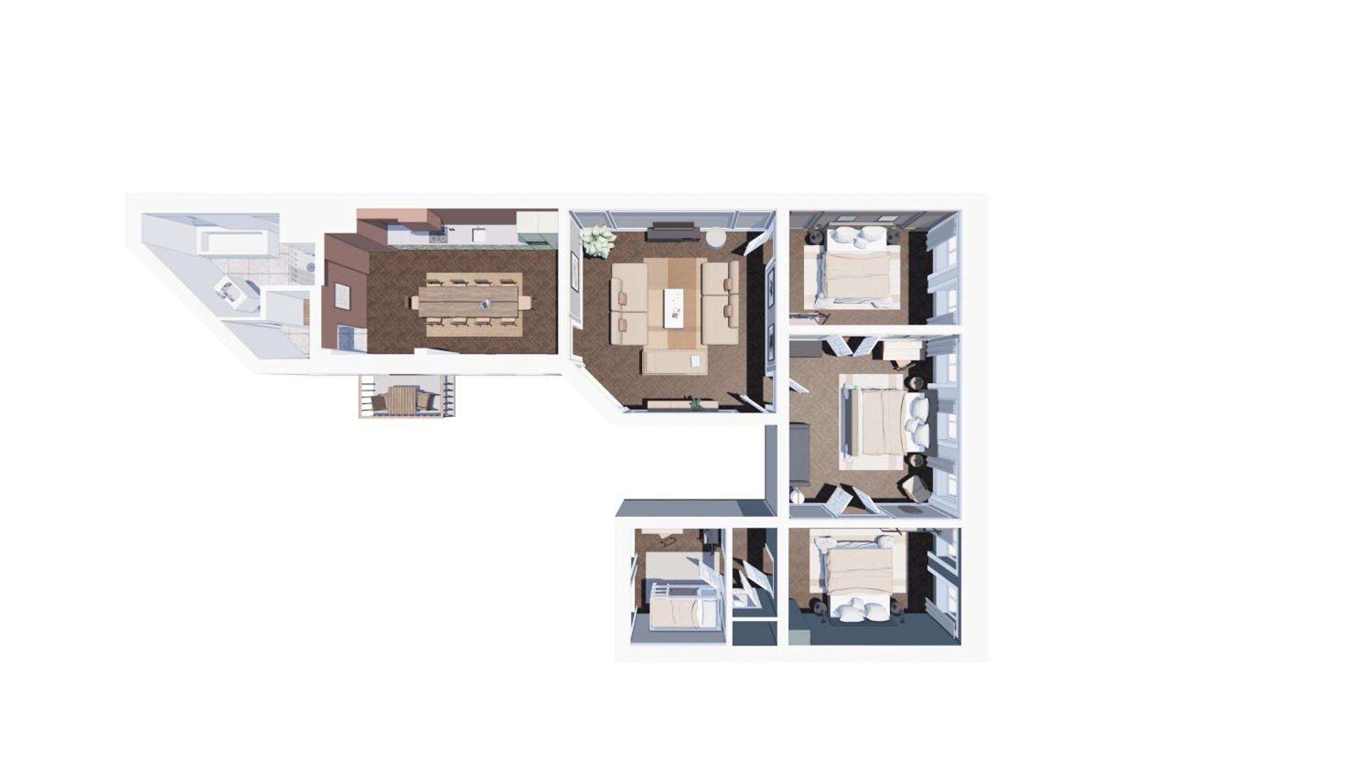 Large 4 Bedroom With Balcony & Bathtub In Cph City 哥本哈根 外观 照片